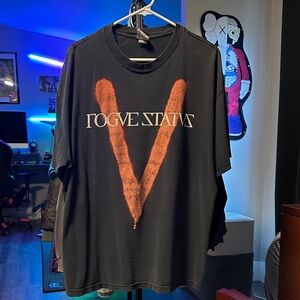 Black and Orange Short Sleeve Tee